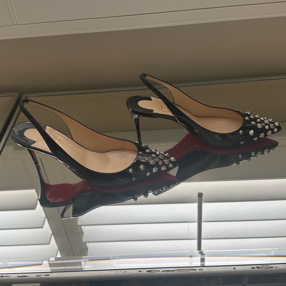 Rockstud Black Patent Louboutins